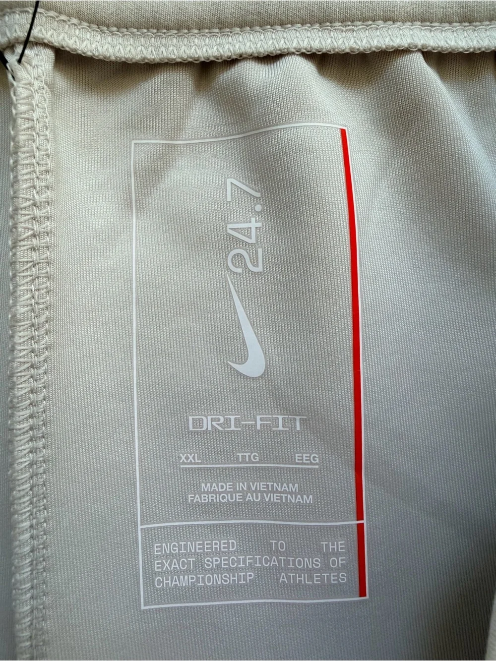 Nike Cream Wide-Leg High-Rise Pants